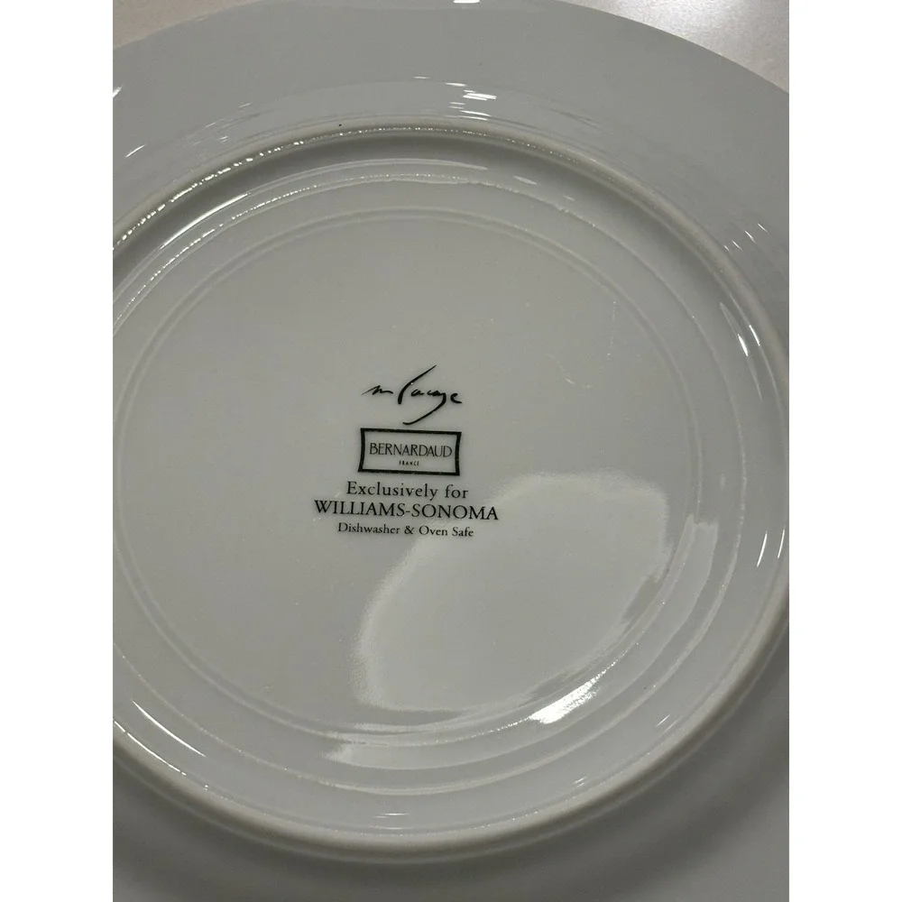 Williams Sonoma Bernardaud Jardin des Fleurs Dinner Plate Set Of 4
